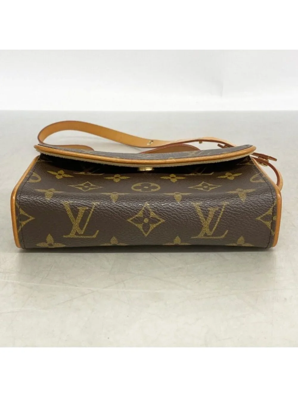 Louis Vuitton Waist Bag Monogram Pochette Florentine Brown